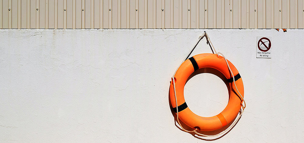 Life Buoy - illustrative metaphor for how to save a company from ransomware